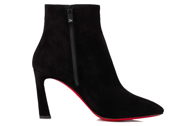 (W) Christian Louboutin Ankle Boot 'Black Suede and Calfskin' 圖 2
