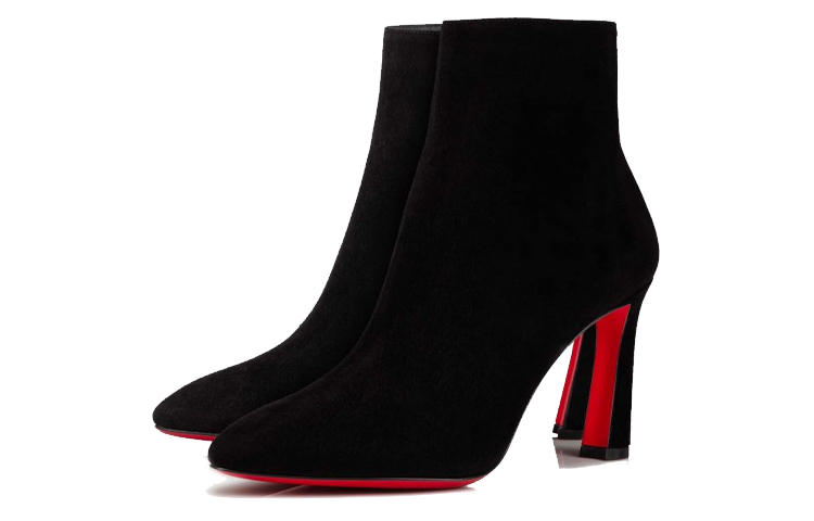 (W) Christian Louboutin Ankle Boot 'Black Suede and Calfskin' 圖 3