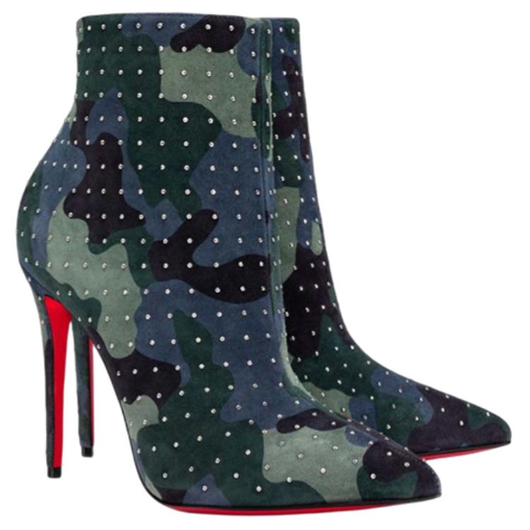 (W) Christian Louboutin Ankle Boot 'Camo Suede' 圖 4