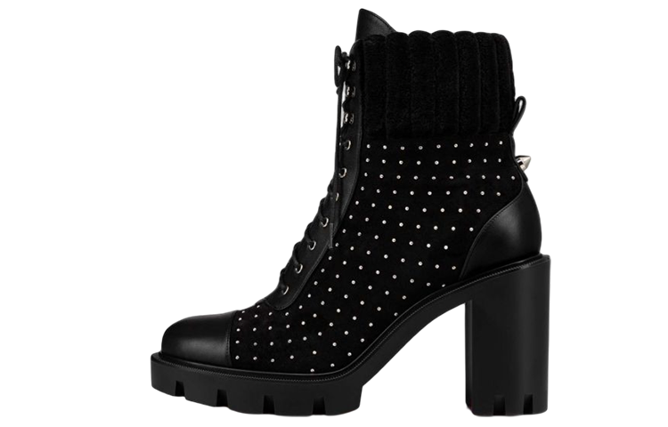 (W) Christian Louboutin Ankle Boot 'Fashion Black Leather'