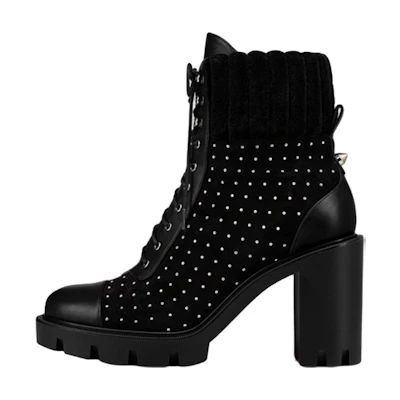 (W) Christian Louboutin Ankle Boot 'Fashion Black Leather'