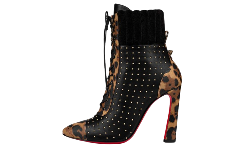 (W) Christian Louboutin Ankle Boot 'Fashion Black Calfskin'