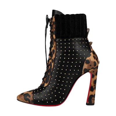 (W) Christian Louboutin Ankle Boot 'Fashion Black Calfskin'