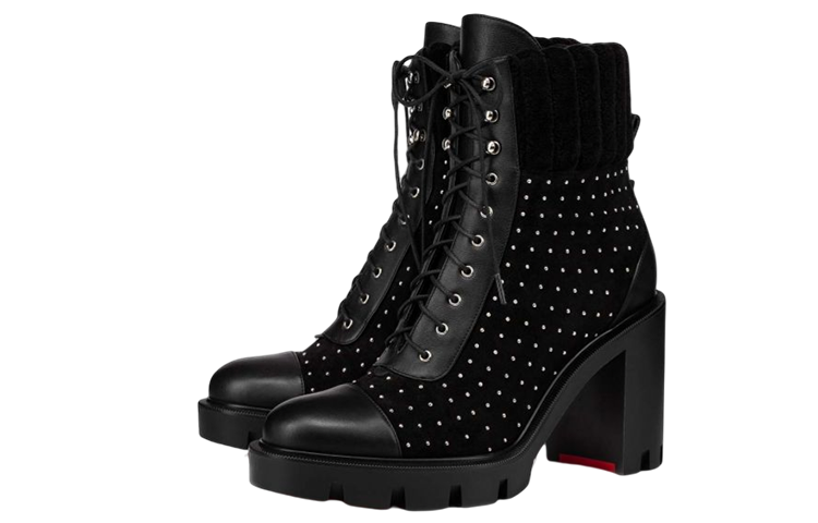 (W) Christian Louboutin Ankle Boot 'Fashion Black Leather' 圖 2