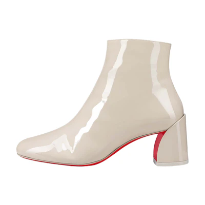 (W) Christian Louboutin Ankle Boot 'Patent Cream'