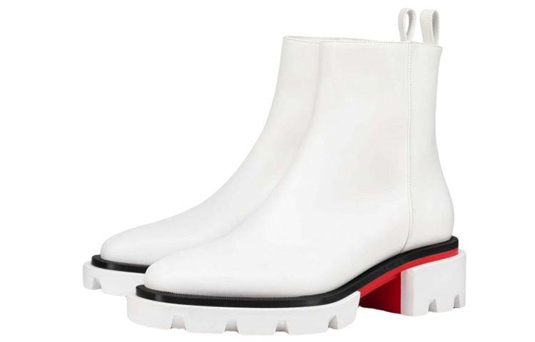 (W) Christian Louboutin Ankle Boot 'White Calfskin' 圖 3