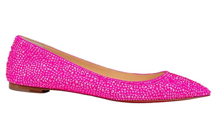 (W) Christian Louboutin Ballerina Flats 'Pink Crystal' 圖 3