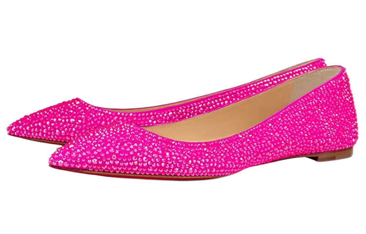 (W) Christian Louboutin Ballerina Flats 'Pink Crystal' 圖 4