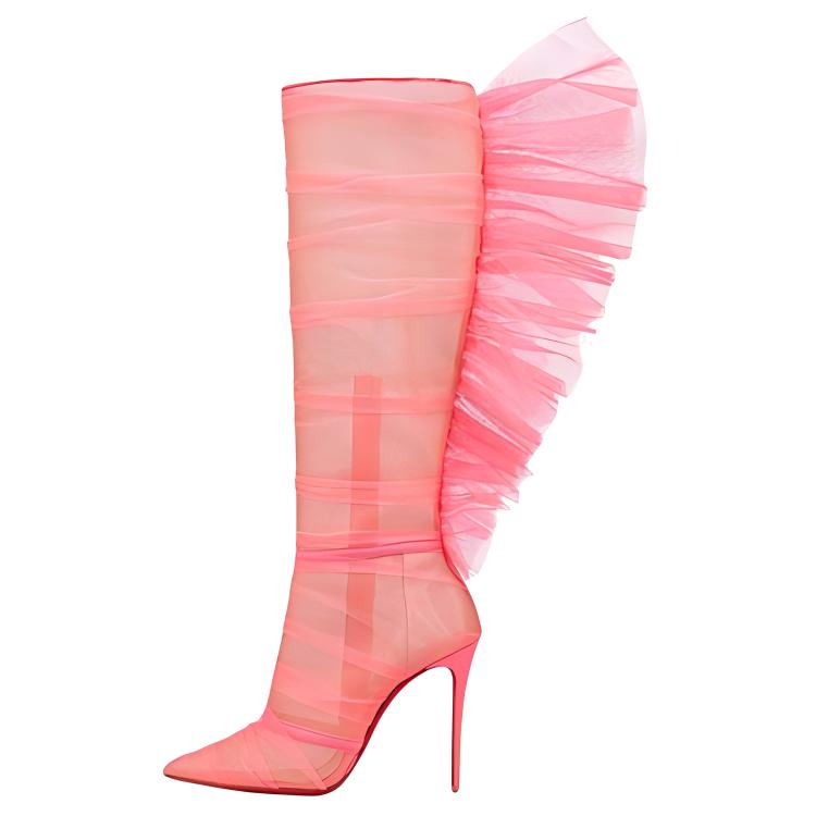 (W) Christian Louboutin Boot 'Pink Tulle'