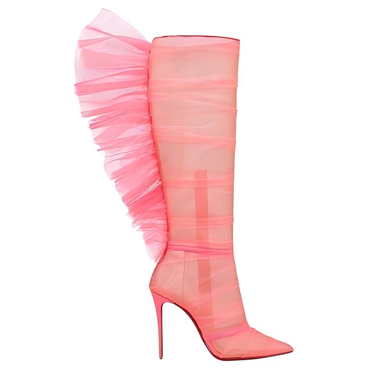 (W) Christian Louboutin Boot 'Pink Tulle' 圖 2
