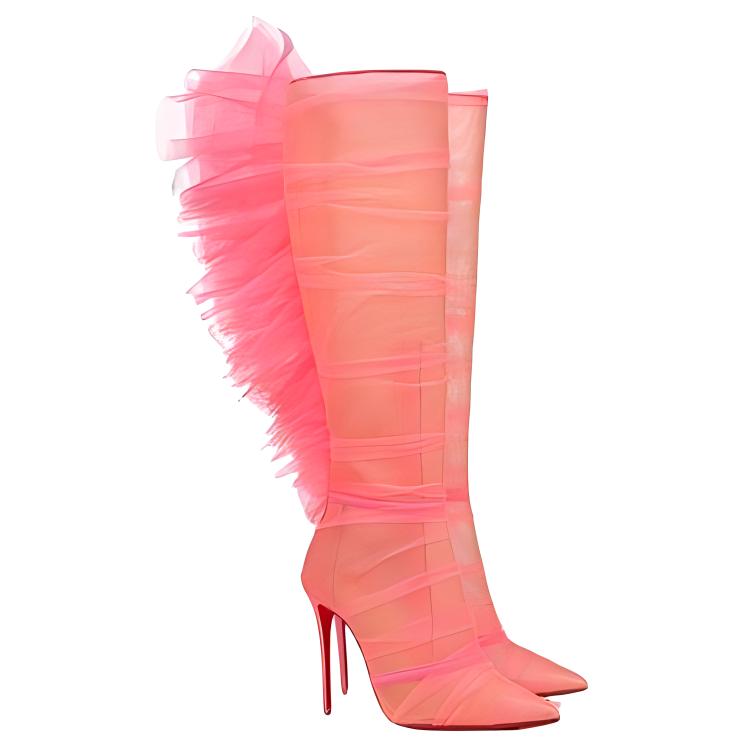 (W) Christian Louboutin Boot 'Pink Tulle' 圖 4