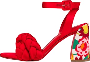(Women) Christian Louboutin Brio Mule 'Floral Red' 1221015T116 (Women) Christian Louboutin Brio Mule 'Floral Red' 1221015T116