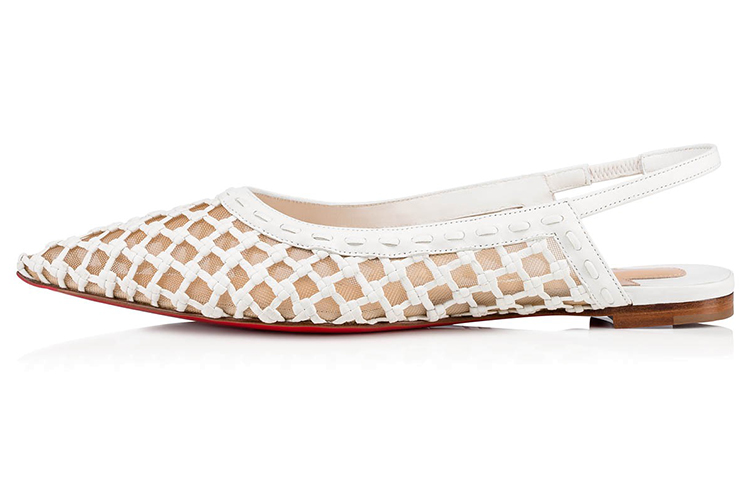 (W) Christian Louboutin Cage and Sling 'White'