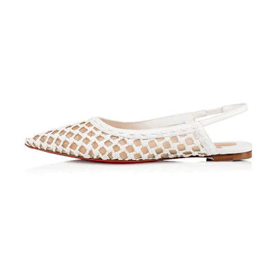 (W) Christian Louboutin Cage and Sling 'White'
