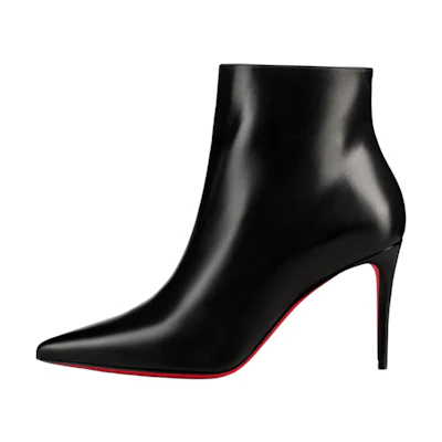 (W) Christian Louboutin Calfskin Ankle Boot 'Fashion Black'