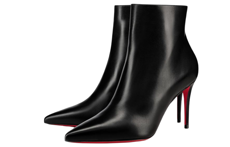 Order (W) Christian Louboutin Leren Enkelboots ''Fashion Black'' 3190384BK01