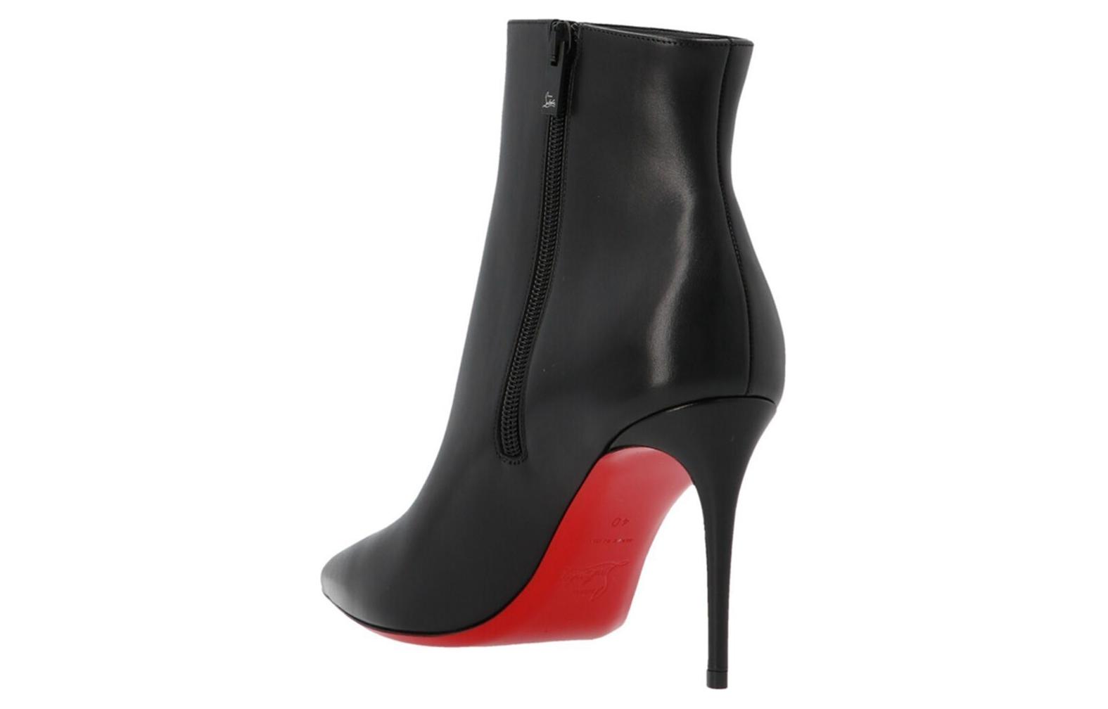 Lookbook (W) Christian Louboutin Leren Enkelboots ''Fashion Black'' 3190384BK01