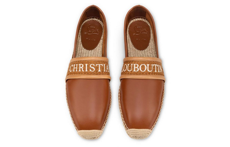 (W) Christian Louboutin Calfskin Espadrille 'Brown' 圖 3