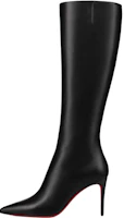 (Women) Christian Louboutin Calfskin High-Top Boot 8.5cm 'Black' 3211152BK01 (Women) Christian Louboutin Calfskin High-Top Boot 8.5cm 'Black' 3211152BK01
