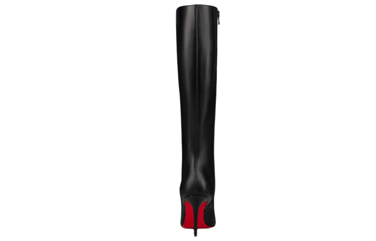 Shop (W) Christian Louboutin Kalfsleer High-Top Laars 8.5cm ''Zwart'' 3211152BK01