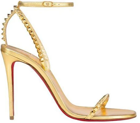 (W) Sandal Christian Louboutin Kulit Sapi 'Emas' 1220898G297 Order (W) Sandal Christian Louboutin Kulit Sapi 'Emas' 1220898G297