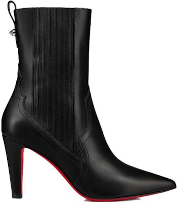 (Women) Christian Louboutin Calfskin Slip-On High Heel Chelsea Boot 'Black' 3221031BK01 Order (Women) Christian Louboutin Calfskin Slip-On High Heel Chelsea Boot 'Black' 3221031BK01