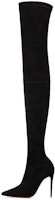 (Women) Christian Louboutin Calfskin Suede Over-The-Knee Boot 10cm 'Black' 1220521BK01 (Women) Christian Louboutin Calfskin Suede Over-The-Knee Boot 10cm 'Black' 1220521BK01