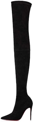 (Women) Christian Louboutin Calfskin Suede Over-The-Knee Boot 10cm 'Black' 1220521BK01 Buy (Women) Christian Louboutin Calfskin Suede Over-The-Knee Boot 10cm 'Black' 1220521BK01