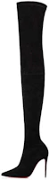(Women) Christian Louboutin Calfskin Suede Over-The-Knee Boot 10cm 'Black' 1220521BK01 (Women) Christian Louboutin Calfskin Suede Over-The-Knee Boot 10cm 'Black' 1220521BK01