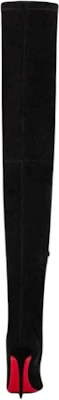 (W) Christian Louboutin Kalfsleer Suède Overknee Laars 10cm ''Zwart'' 1220521BK01 Purchase (W) Christian Louboutin Kalfsleer Suède Overknee Laars 10cm ''Zwart'' 1220521BK01
