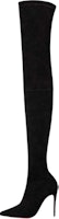 (Women) Christian Louboutin Calfskin Suede Over-The-Knee Boot 10cm 'Black' 1220521BK01 (Women) Christian Louboutin Calfskin Suede Over-The-Knee Boot 10cm 'Black' 1220521BK01