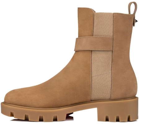 (Women) Christian Louboutin Chelsea Lug Boot 'Tan Calfskin' 3230065C941 Buy (Women) Christian Louboutin Chelsea Lug Boot 'Tan Calfskin' 3230065C941