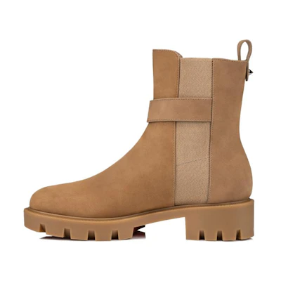 (W) Christian Louboutin CL Chelsea Booty Lug Flat 'Roca'