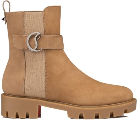 (Women) Christian Louboutin Chelsea Lug Boot 'Tan Calfskin' 3230065C941 Order (Women) Christian Louboutin Chelsea Lug Boot 'Tan Calfskin' 3230065C941