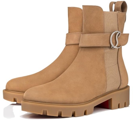 (Women) Christian Louboutin Chelsea Lug Boot 'Tan Calfskin' 3230065C941 Lookbook (Women) Christian Louboutin Chelsea Lug Boot 'Tan Calfskin' 3230065C941