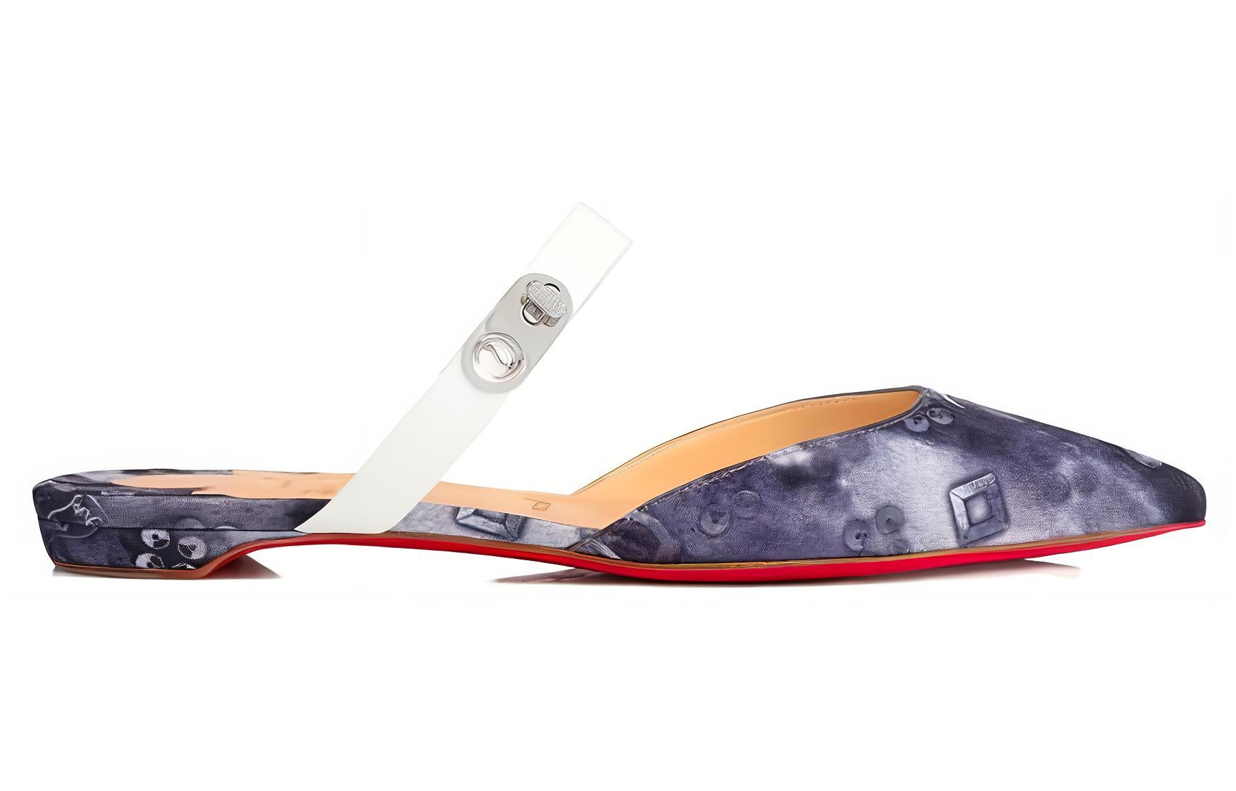 (W) Christian Louboutin Choc Lock Flat 'Blue Fashion' 圖 2