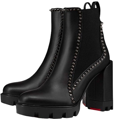 (W) Botas Chelsea Tobillo Louboutin CL 10cm Piel de Ternera Punta Redonda Negra 3220852BK01 Lookbook (W) Botas Chelsea Tobillo Louboutin CL 10cm Piel de Ternera Punta Redonda Negra 3220852BK01
