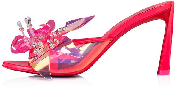 (W) 크리스찬 루부탱 알야 8.5cm 핑크 토오픈 슬라이드 1230902P788 Buy (W) 크리스찬 루부탱 알야 8.5cm 핑크 토오픈 슬라이드 1230902P788