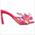 (W) Christian Louboutin CL 8.5cm 'Alyah Pink Toe Loop Stiletto Slide' Wanita 1230902P788