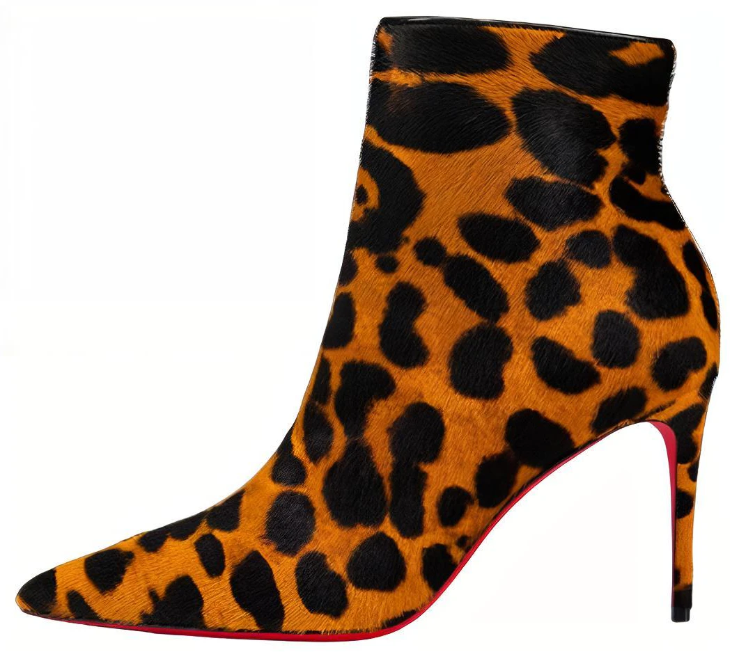 women-christian-louboutin-cl-black-and-brown-leather-pointed-toe-stiletto-ankle-boots-3220670-c845
