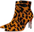 Lookbook (W) Christian Louboutin CL 'Boot Tumit Tinggi Kulit Hitam dan Coklat Hujung Runcing' 3220670C845
