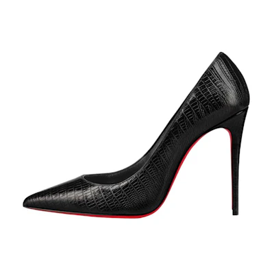 (W) Christian Louboutin CL 'Black Patent Leather Stiletto'