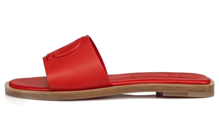 Buy (Women) Christian Louboutin CL 'Red Comfort Fashion Open-Toe Slide' 3230370R558