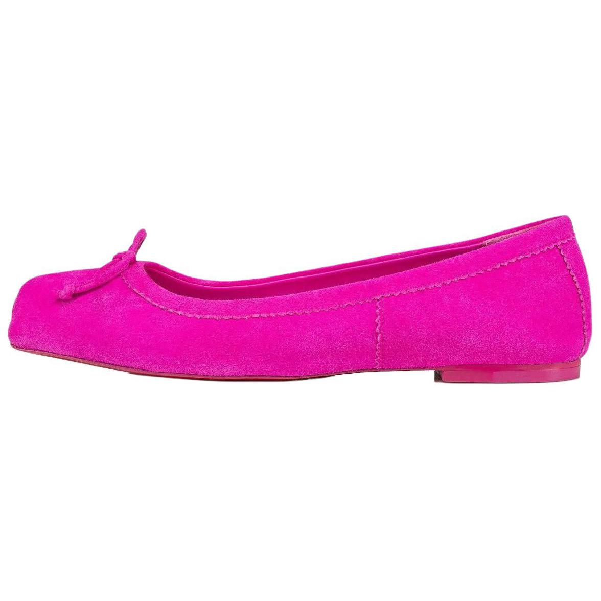 (W) Christian Louboutin CL 'Velvet Cute Bow Pink'