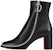 (W) But Louboutin CL Hitam 'But Zipper Hujung Bulat Kulit' 3230764BK01