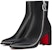 (W) But Louboutin CL Hitam 'But Zipper Hujung Bulat Kulit' 3230764BK01
