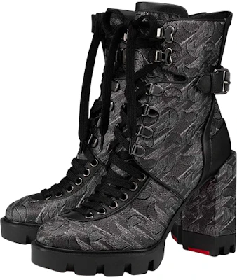 (W) Botas de Tobillo de Cuero Negro Christian Louboutin CL By Catherine x Palladium 3221087M918 Lookbook (W) Botas de Tobillo de Cuero Negro Christian Louboutin CL By Catherine x Palladium 3221087M918