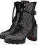 Lookbook (W) Botas de Tobillo de Cuero Negro Christian Louboutin CL By Catherine x Palladium 3221087M918