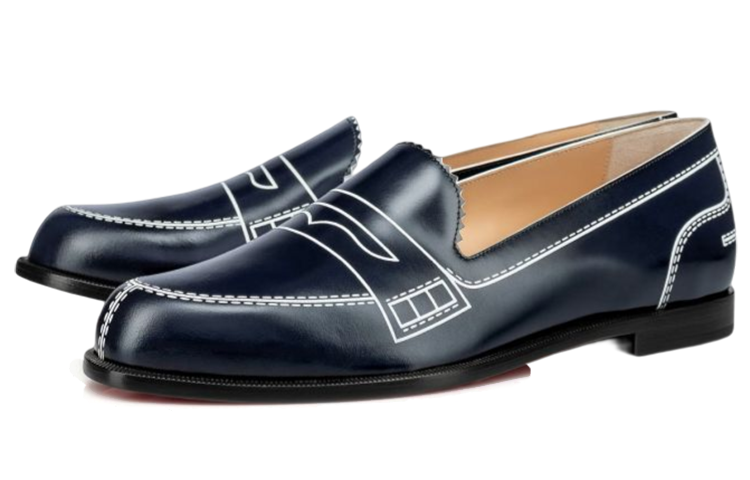 (W) Christian Louboutin CL by Laundry Moccasin 'Dark Navy' 圖 3