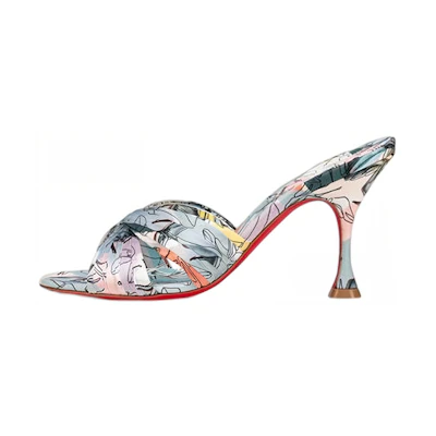 (W) Christian Louboutin CL by Laundry Open Toe Slide 'Fashion Grey'